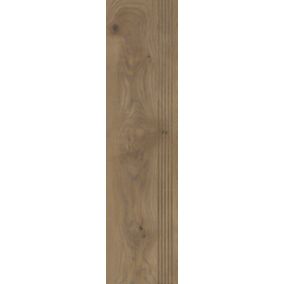 Stopnica mrozoodporna szkliwiona Sigurd wood 30 x 120 cm brown