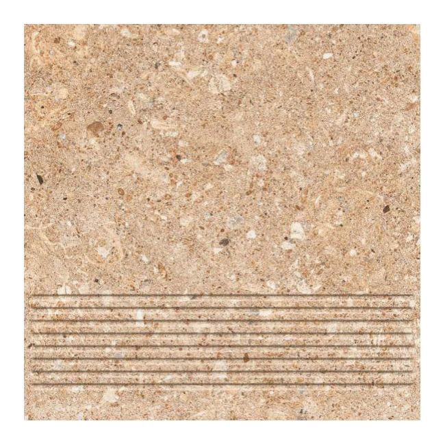 Stopnica prosta Rockstar Paradyż 30 x 30 cm brązowa
