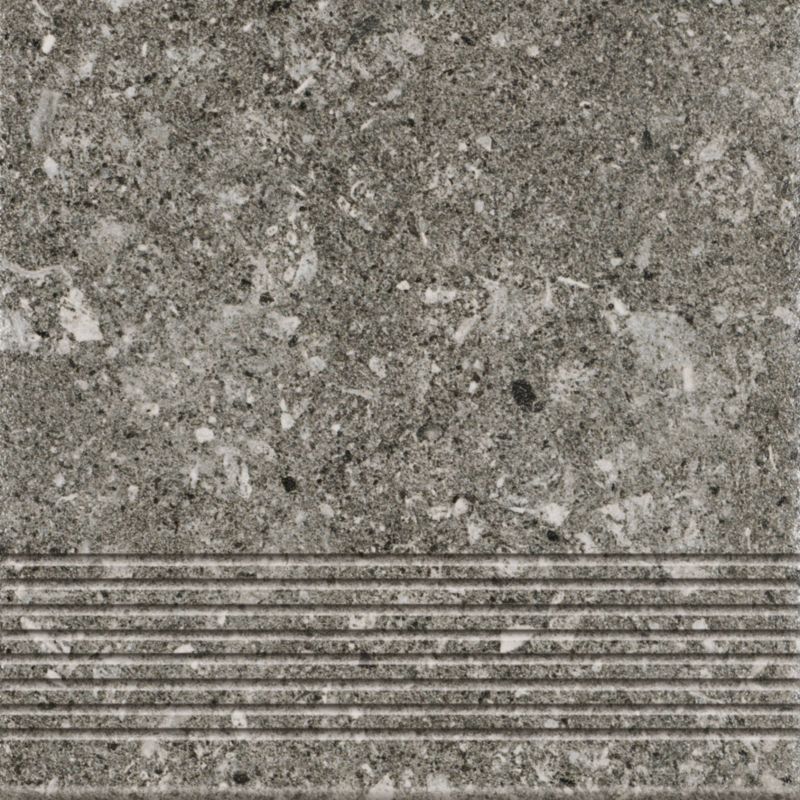 Stopnica prosta Rockstar Paradyż 30 x 30 cm grafitowa