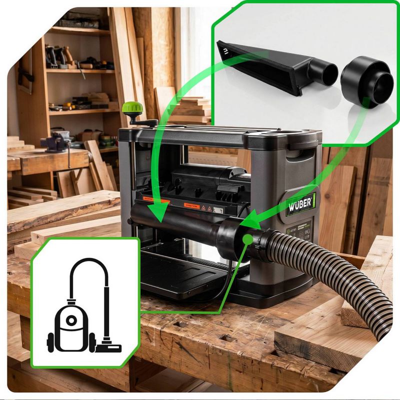 Strugarko-grubościówka Wuber 1500 W szerokość robocza 330 mm 1 szt.