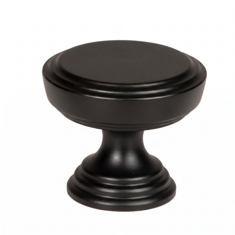 Stylowa gałka meblowa B&B czarny mat 30mm Loft Retro do komody okrągła 1 szt