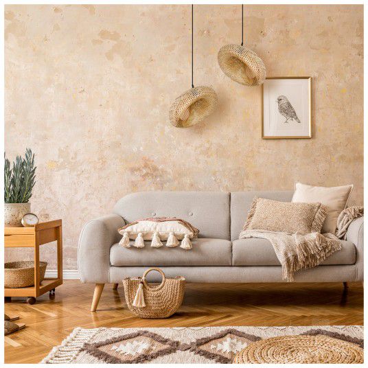Stylowa lampa wisząca Bemidi Kobi M boho 50cm Pleciona 1szt.