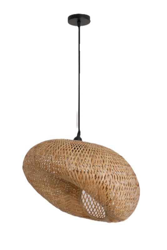 Stylowa lampa wisząca Bemidi S Kobi pleciona 1szt.