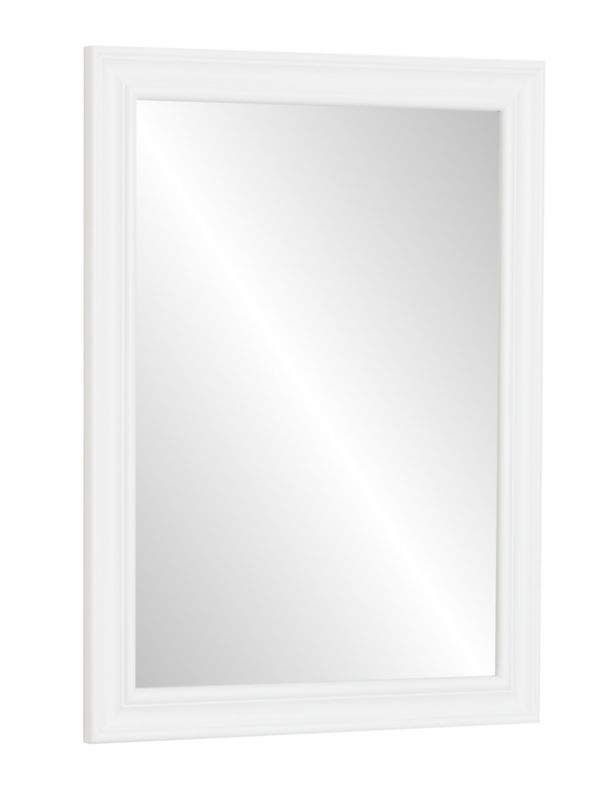 Stylowe lustro Profilmat w białej ozdobnej retro ramie 80X50cm 1szt.