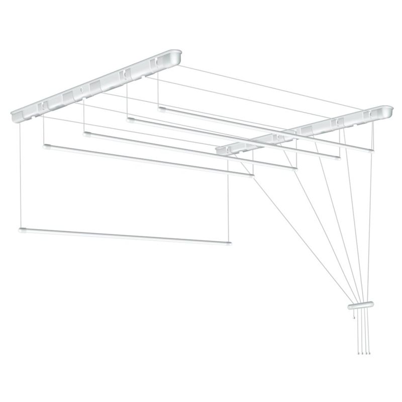 Suszarka do prania sufitowa Sepio 5 prętów 110 cm biała 1 szt.