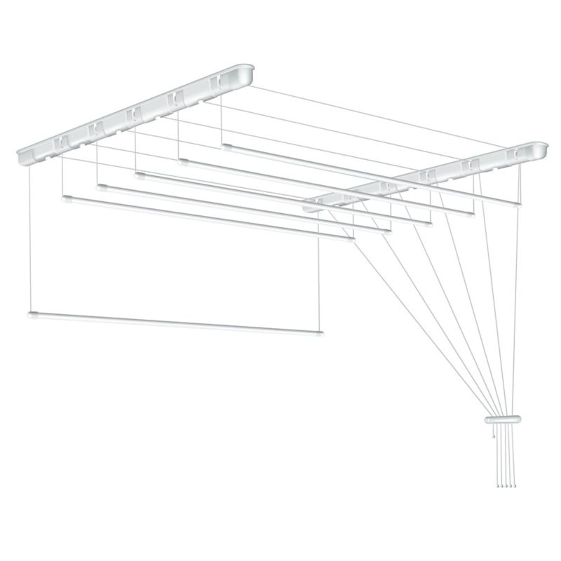 Suszarka do prania sufitowa Sepio 6 prętów 80 cm biała 1 szt.
