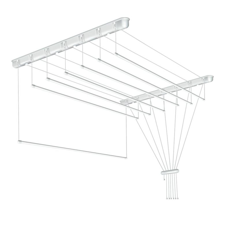 Suszarka do prania sufitowa Sepio 7 prętów 170 cm biała 1 szt.