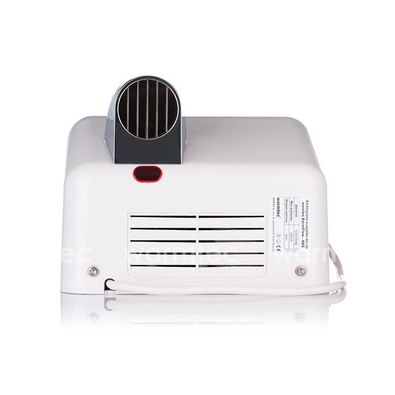 Suszarka do rąk Warmtec 2500W automatyczna obrotowa dysza biała BarrelFlow 1szt.