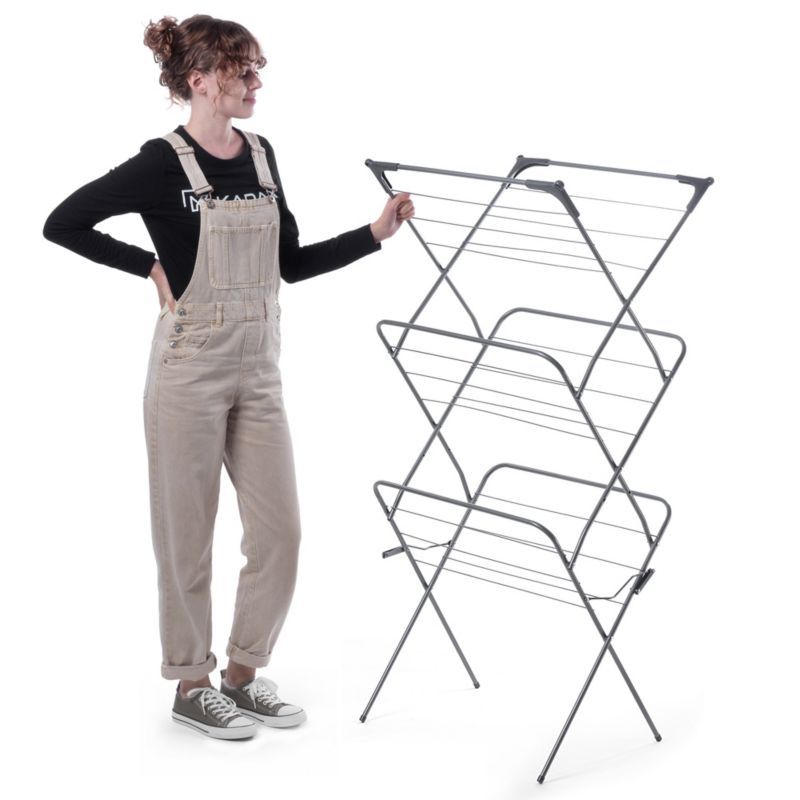 Suszarka Na Pranie KADAX Stojąca Pionowa Wąska Składana Balkonowa