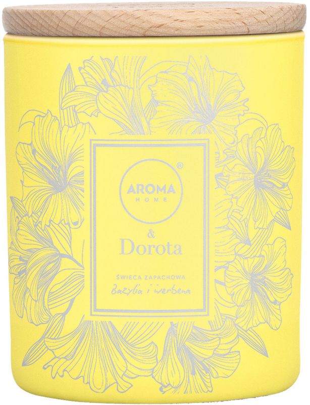 Świeca Aroma Home & Dorota bazylia i werbena 260 ml