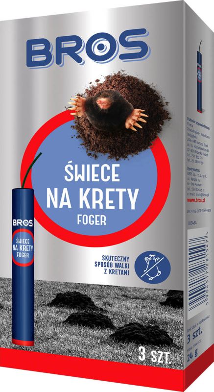 Świeca na krety Bros Foger 3 szt.