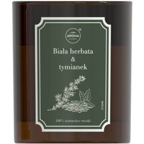 Świeca zapachowa Aroma Home Herbarium biała herbata z tymiankiem 160 g