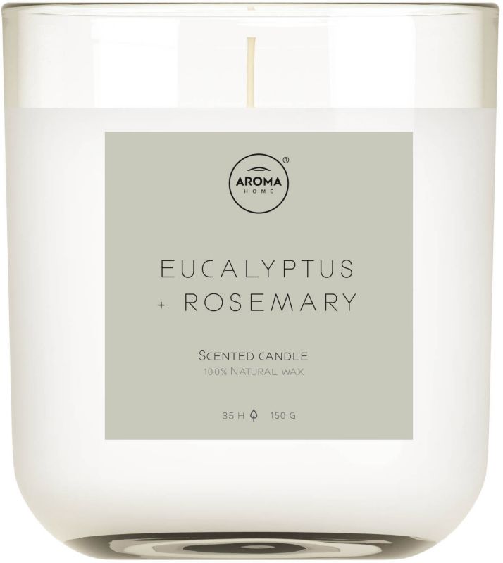 Świeca zapachowa Aroma Home Simplicity euakiptus i rosemary 150 g