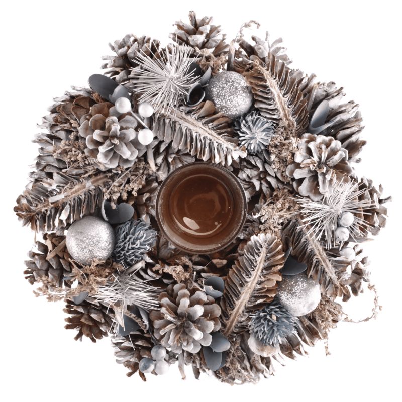 Świecznik świąteczny Direct Home and Garden 30 cm niebieski