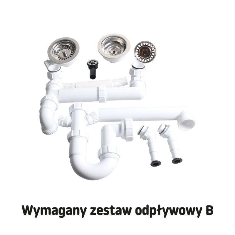 Syfon do zlewozmywaka B 1,5 / 2 komory