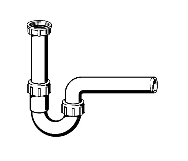 Syfon rurowy Viega 1 1/4" x 50 mm biały 1 szt.