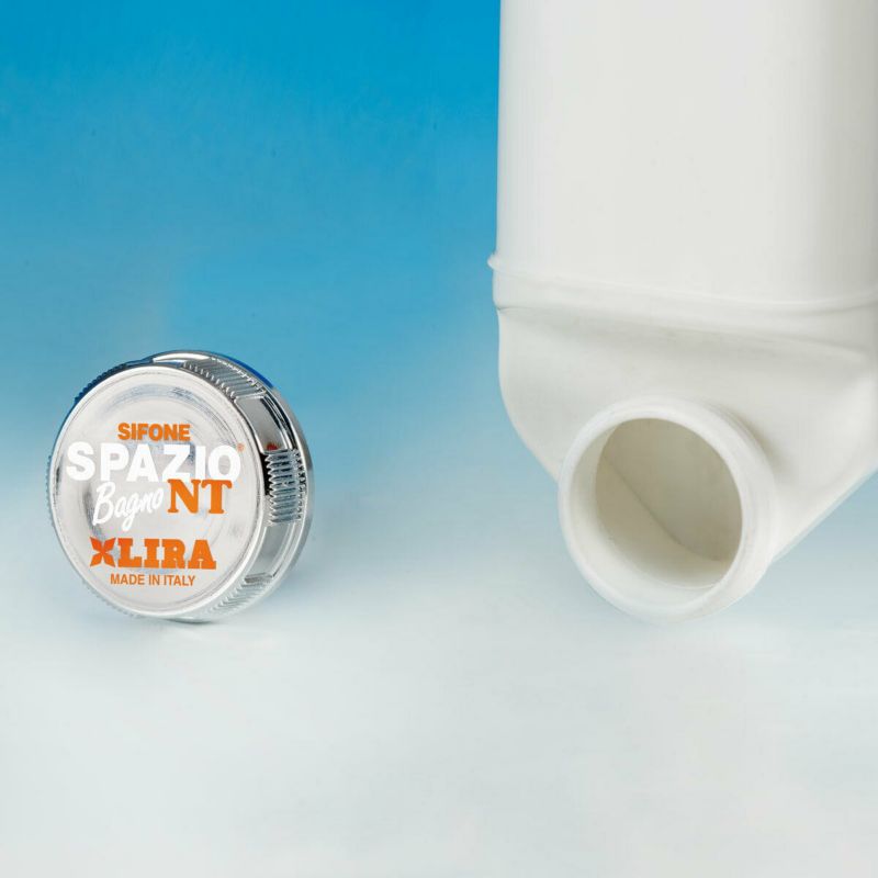 Syfon umywalkowy Lira oszczędzający miejsce plastik biały 1szt