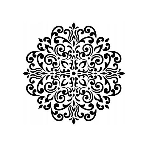 Szablon TYNKARSKI LuxBud Mandala 1a 42 x 42 cm Wielokrotnego Użytku  1szt.
