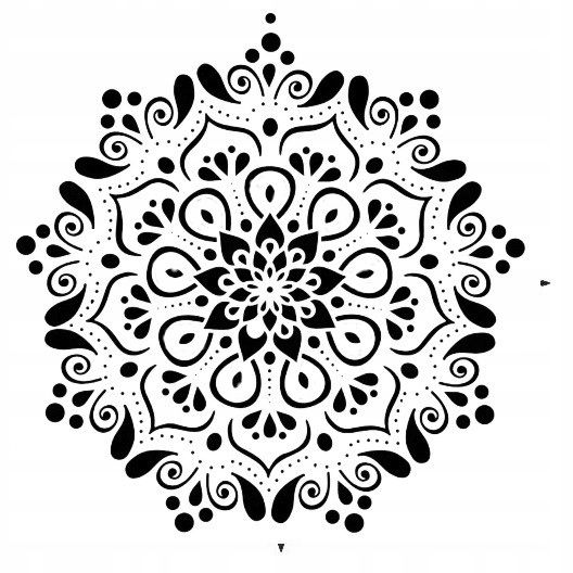 Szablon TYNKARSKI LuxBud Mandala 4d 62 x 62 cm Wielokrotnego Użytku  1szt.