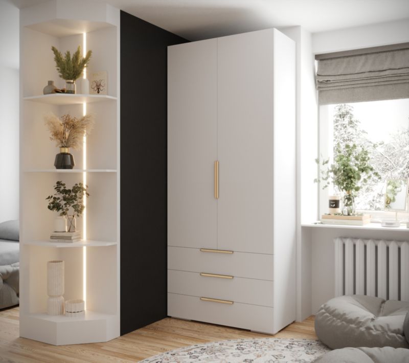 Szafa 2D3S Abiks INOVA z szufladami szer.100cm wz.1 biały 1szt.