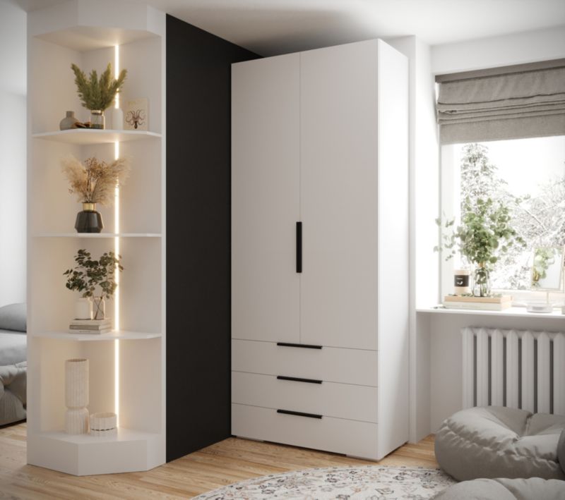 Szafa 2D3S Abiks INOVA z szufladami szer.100cm wz.1 biały 1szt.
