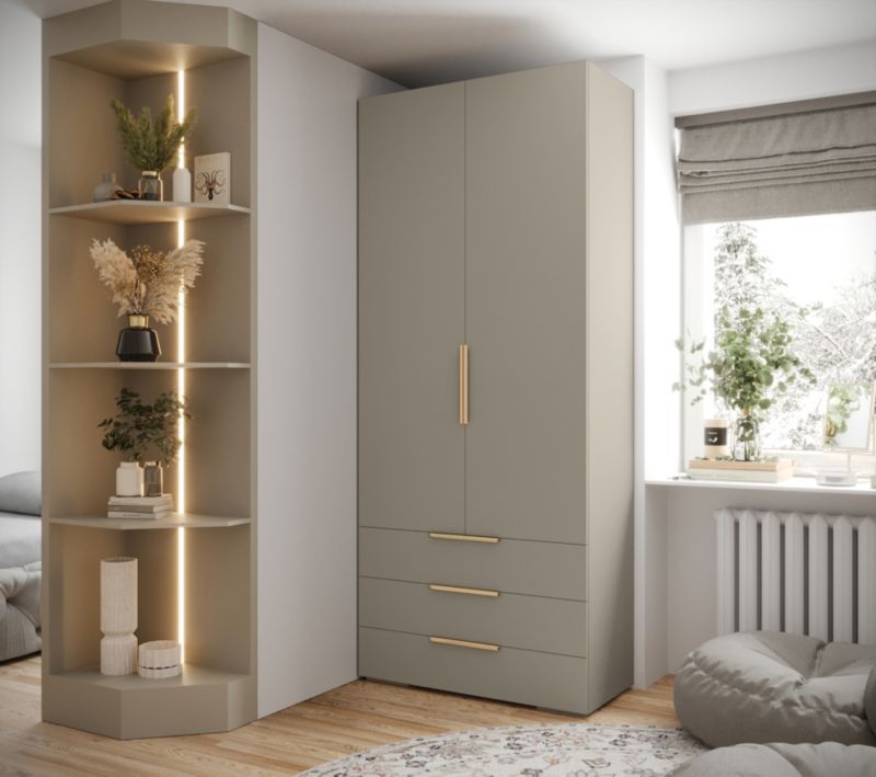 Szafa 2D3S Abiks INOVA z szufladami szer.100cm wz.1 kaszmir 1szt.