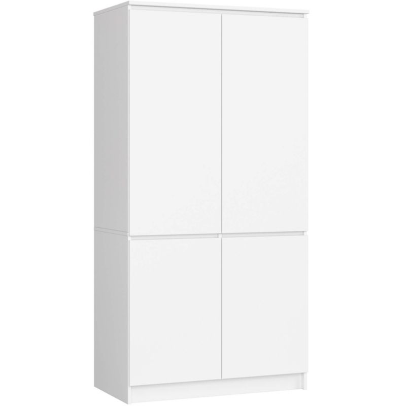 Szafa Akord S90 4 drzwi Biała 90x51x180 cm 1 szt.