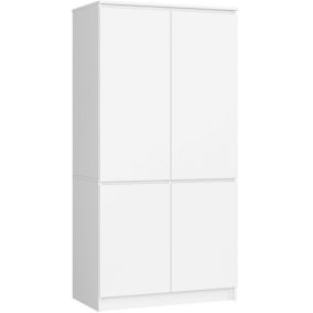 Szafa Akord S90 4 drzwi Biała 90x51x180 cm 1 szt.