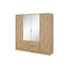 Szafa czterodrzwiowa Bettso Lyke 4d z lustrem dąb artisan 1szt.