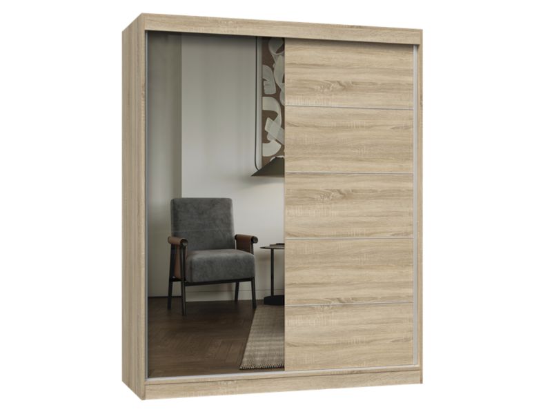 Szafa IGA 160 Topeshop dąb sonoma 160x61x200 cm 1 szt.