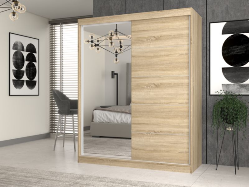 Szafa IGA 160 Topeshop dąb sonoma 160x61x200 cm 1 szt.