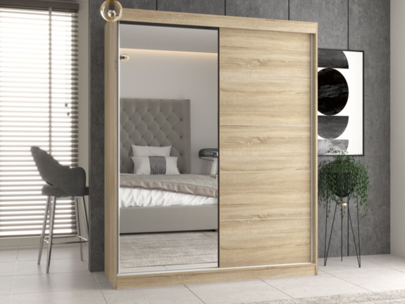 Szafa IGA 160 Topeshop dąb sonoma 160x61x200 cm 1 szt.