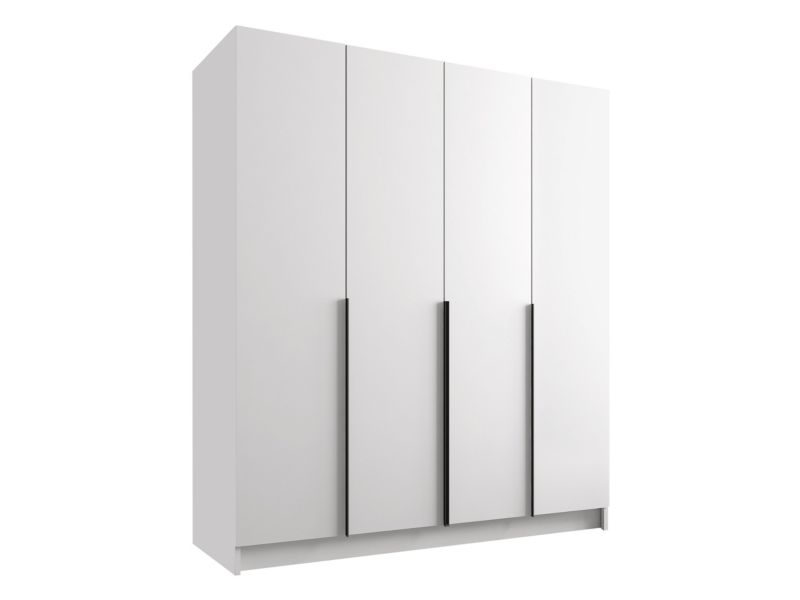 Szafa pokojowa MIRJAN 24 Santi I biały/czarny 1 szt.