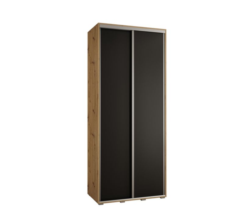 Szafa przesuwna Abiks DAVOS 1 wysoka szer.120cm artisan/czarny/srebrny 1szt.