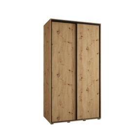 Szafa przesuwna Abiks DAVOS 1 wysoka szer.130cm artisan/artisan/czarny 1szt.