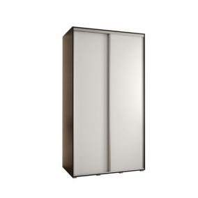 Szafa przesuwna Abiks DAVOS 1 wysoka szer.140cm czarny/biały/srebrny 1szt.
