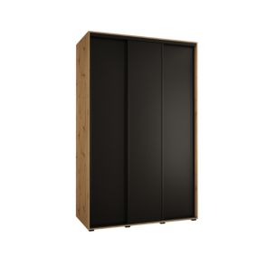 Szafa przesuwna Abiks DAVOS 1 wysoka szer.150cm artisan/czarny/czarny 1szt.