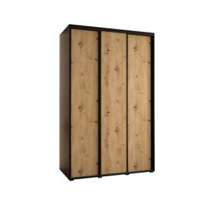 Szafa przesuwna Abiks DAVOS 1 wysoka szer.150cm czarny/artisan/czarny 1szt.
