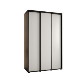 Szafa przesuwna Abiks DAVOS 1 wysoka szer.150cm czarny/biały/czarny 1szt.