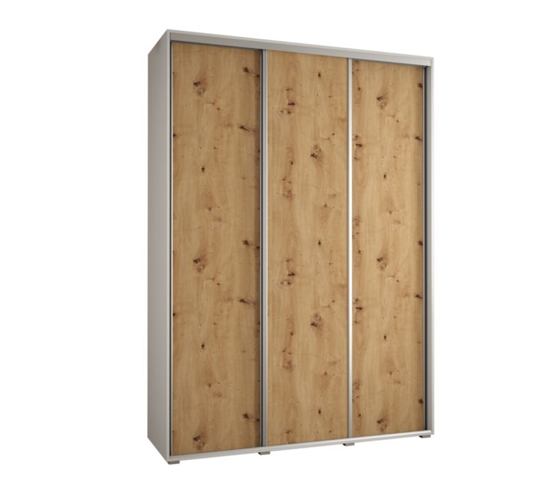 Szafa przesuwna Abiks DAVOS 1 wysoka szer.170cm biały/artisan/srebrny 1szt.