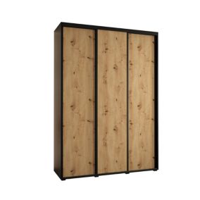 Szafa przesuwna Abiks DAVOS 1 wysoka szer.180cm czarny/artisan/czarny 1szt.