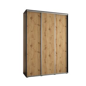 Szafa przesuwna Abiks DAVOS 1 wysoka szer.180cm czarny/artisan/srebrny 1szt.