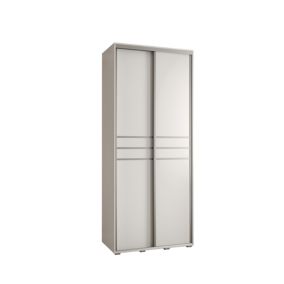 Szafa przesuwna Abiks DAVOS 10 wysoka szer.110cm biały/biały/srebrny 1szt.