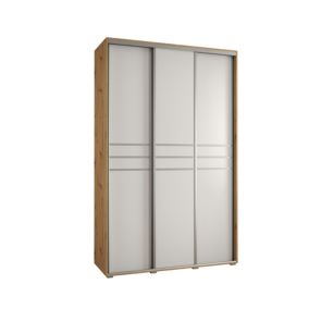 Szafa przesuwna Abiks DAVOS 10 wysoka szer.150cm artisan/biały/srebrny 1szt.