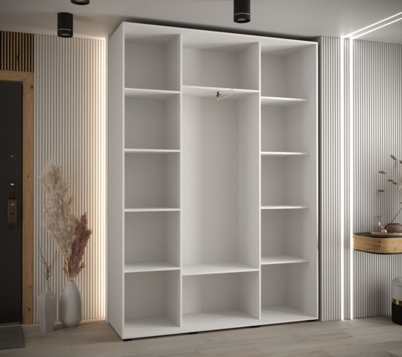 Szafa przesuwna Abiks DAVOS 10 wysoka szer.170cm biały/artisan/czarny 1szt.