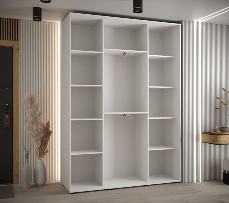 Szafa przesuwna Abiks DAVOS 10 wysoka szer.170cm biały/artisan/czarny 1szt.