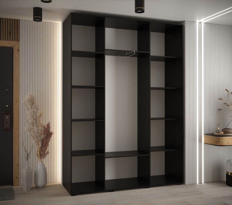 Szafa przesuwna Abiks DAVOS 10 wysoka szer.170cm czarny/artisan/srebrny 1szt.
