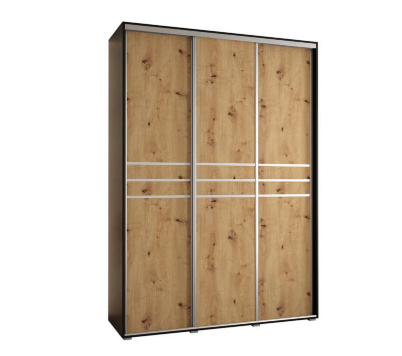Szafa przesuwna Abiks DAVOS 10 wysoka szer.170cm czarny/artisan/srebrny 1szt.
