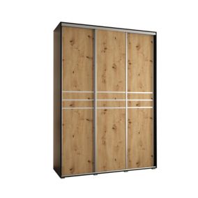 Szafa przesuwna Abiks DAVOS 10 wysoka szer.170cm czarny/artisan/srebrny 1szt.
