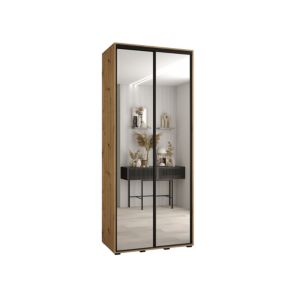 Szafa przesuwna Abiks DAVOS 2 wysoka szer.100cm gł.60cm artisan/artisan/czarny 1szt.